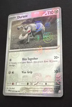DURANT (MASTER BALL PATTERN) 070/086 UNCOMMON WHITE FLARE POKEMON NM/M - Image 3