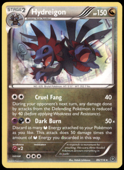 Hydreigon 86/114 STS XY - Steam Siege Pokemon TCG Holo LP - Image 1