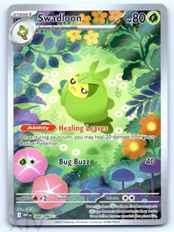 Swadloon 088/086 Pokemon White Flare Illustration Rare - Image 1