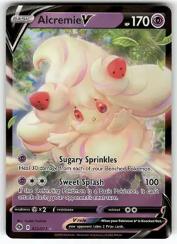 Alcremie V 022/073 Holo V Rare Champion's Path Pokemon Near Mint - Image 1