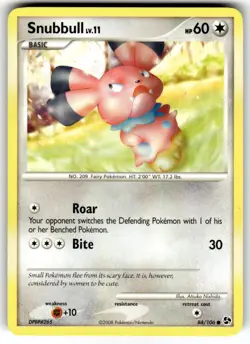 Snubbull 84/106 Common Great Encounters Pokemon Near Mint - Image 1