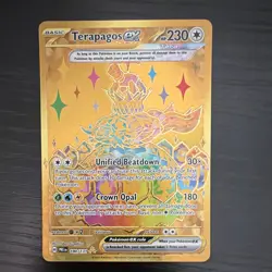 Pokemon TCG Terapagos ex 180/131 Hyper Rare Holo Eng Sv: Prismatic Evolutions - Image 1