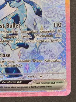 Pokemon TCG Indonesia Glaceon EX SAR SV8a 206/187 NM 1 - Image 4