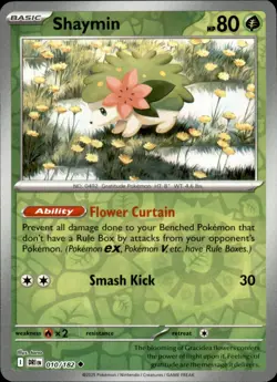 Shaymin 010/182 Reverse Holo Pokemon Destined Rivals Uncommon NM - Image 1