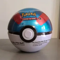 Pokemon TCG Poke Ball Tin - 3 Booster Packs + 2 Sticker Sheets, English 6+ - Image 1