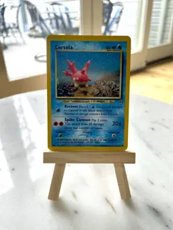 Corsola 37/75 Neo Discovery Vintage Pokemon Card, Near Mint - Image 1