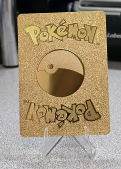 Pokemon Charizard V 220hp Gold Foil Fan Art Collector Card TCG - Image 2