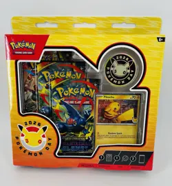 Pokemon TCG: Pokemon Day 2026 Collection 3 Packs Pikachu Promo & Coin - Image 1