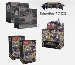 PKC PITCH BLACK 2x Pokemon Center ETB, 2x Booster Bundle,1x Booster Box PRE SALE - Image 1