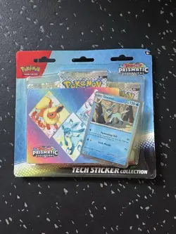 Pokemon Prismatic Evolutions Tech Sticker Collection-Glaceon (New Sealed) - Image 1
