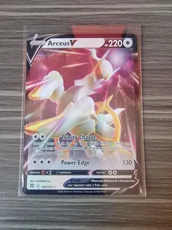 Pokemon Card Arceus V 122/172 Ultra Rare Brilliant Stars Pokemon TCG - NM - MINT - Image 1