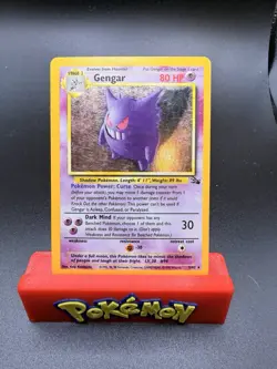 Pokemon TCG Gengar Fossil Holo Rare Unlimited 5/62 80 HP 1999 English WOTC MP - Image 1