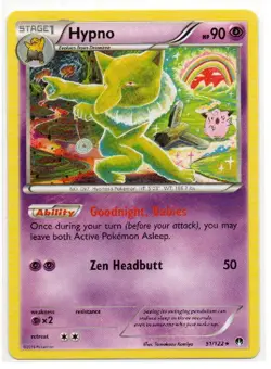 Hypno 51/122 Rare BREAKpoint Pokemon Near Mint - Image 1