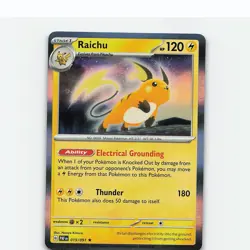 Raichu 019/091 Rare Paldean Fates Pokemon Holo Near Mint - Image 1
