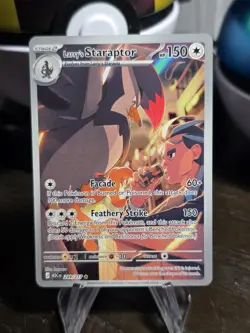 Larry's Staraptor 249/217 Illustration Rare Ascended Heroes Pokemon Near Mint - Image 1