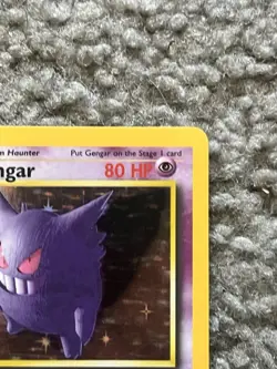 Pokemon Gengar TCG Holo Rare Unlimited Card 5/62 Fossil LP-MP Condition - Image 3