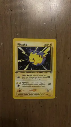 Pokemon Pikachu 1st Edition Neo Genesis Regular 70/111 50 HP English - Image 1