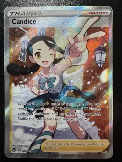 Pokemon TCG Candice (Full Art) Silver Tempest 189/195 Holo Ultra Rare - Image 1
