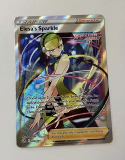 Pokemon TCG Elesa's Sparkle Full Art Fusion Strike 260/264 - Image 1