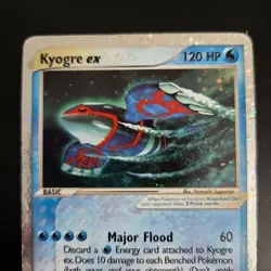 Pokemon Kyogre Ex Promo PR 1 Holo Blue Basic 120 HP Major Flood Poor HP - Image 3