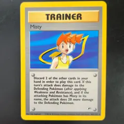 Pokemon Misty Gym Heroes G1 102/132 Rare Colorless Trainer Combine with Pokemon - Image 1