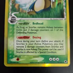 Pokemon Snorlax Dragon Frontiers DF 10/101 Holo Rare Grass Basic HP Poor Delta - Image 4
