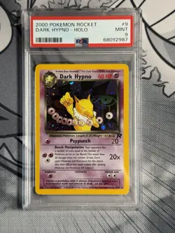 2000 Pokemon Rocket Dark Hypno Holo PSA 9 Mint Rare #9/82 Vintage Card #9 - Image 1