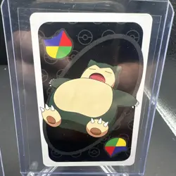 Snorlax & Charizard RARE Exclusive- Sword & Shield Pokemon Uno Wild card Black - Image 4