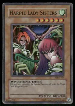 Harpie Lady Sisters MRD-009 Super Rare Metal Raiders Yu-Gi-Oh Unlimited MP - Image 1