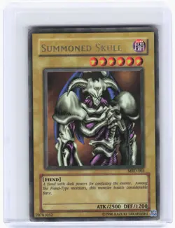 2002 YuGiOh!—Summoned Skull #MRD-003 Metal Raiders—Ultra Rare Foil (Damaged) - Image 1