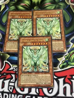 Yugioh Simorgh Bird of Divinity SD8-EN001 1ST Ultra x3 NM - Image 1