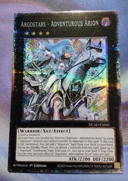 Yugioh Argostars - Adventurous Arion DUAD-EN045 Starlight Rare 1st Ed NM - Image 1