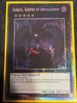 Yu-Gi-Oh! Adreus, Keeper of Armageddon BLGG-EN096 1st Edition Starlight rare - Image 1