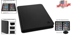 UltraSonic 16-Pocket Card Binder - Water-Resistant, Side Loading Design in Black - Image 2