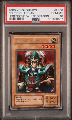 Yu-Gi-Oh! PSA 10 2000 Celtic Guardian LB-00 Super Rare 2st Edition - Image 5