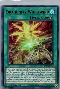 Dragunity Whirlwind GFTP-EN040 Ghosts From the Past Yu-Gi-Oh 1st Edition LP - Image 1