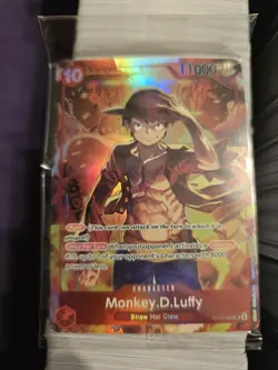 One Piece Treasure Booster Promo Monkey D. Luffy ST10-006 SR English QTY - Image 1