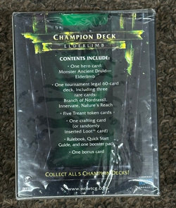 World of Warcraft Trading Card Game Champion Deck Elderlimb SEALED!! - Image 2