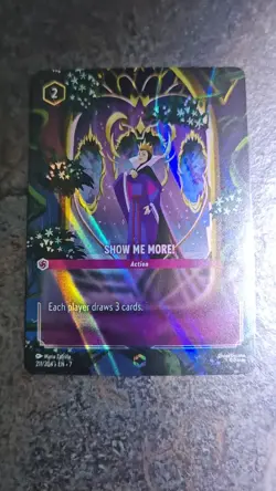 Disney Lorcana Show Me More! (Enchanted) 211/204 Archazia's Island Holo Card - Image 2