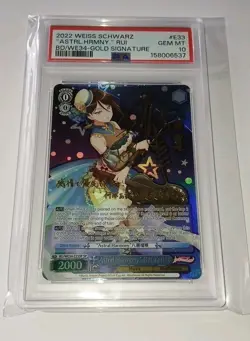 WEISS SCHWARZ - RUI YASHIO SP E33 Astral Harmony 🌟 PSA 10 Gold Signature 2022 - Image 4