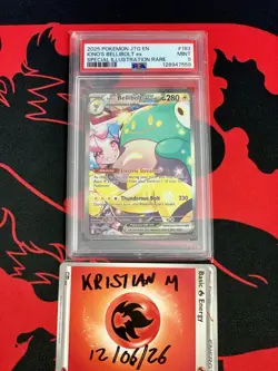 PSA 9 Iono's Bellibolt Ex 183/159 2025 Journey Together SIR Pokemon TCG - Image 1