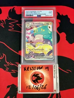 PSA 9 Iono's Bellibolt Ex 183/159 2025 Journey Together SIR Pokemon TCG - Image 1