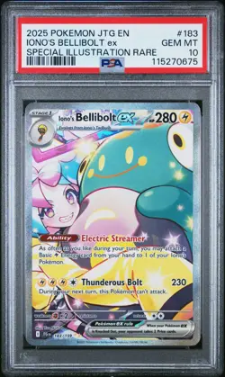 PSA 10 - Iono's Bellibolt ex 183/159 SIR SV Journey Together - Pokemon - Image 1