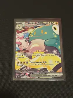 Pokemon TCG Iono's Bellibolt EX 183/159 Journey Together SIR NM - Image 1