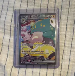 Pokemon TCG 2024 SV09 Journey Together Iono's Bellibolt ex 183/159 SIR Holo - Image 1