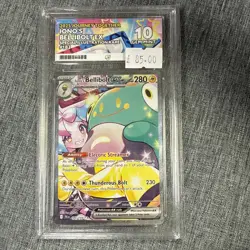 Pokemon TCG Iono's Bellibolt Ex SIR Journey Together Card 183/159 Ace 10 - Image 1