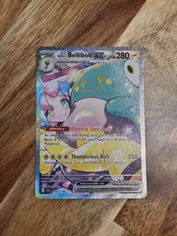 Pokemon TCG Iono's Bellibolt EX 183/159 Journey Together SIR NM - Image 1