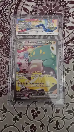 Pokemon TCG Iono's Bellibolt Ex SIR Journey Together Card 183/159 Ace 10 - Image 2