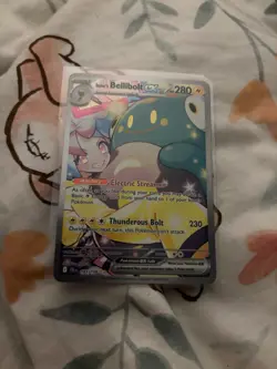 Pokemon TCG Iono's Bellibolt EX Full Art Journey Together 183/159 NM - Image 1