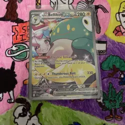 Pokemon TCG Journey Together Iono's Bellibolt EX Full Art Card 183/159 - Image 1